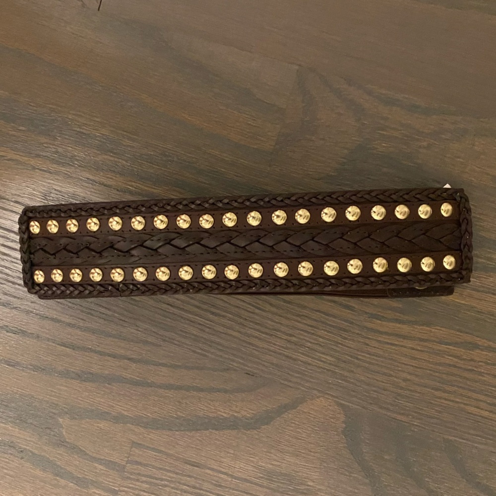 NWT Express leather studded stretchy belt S/M